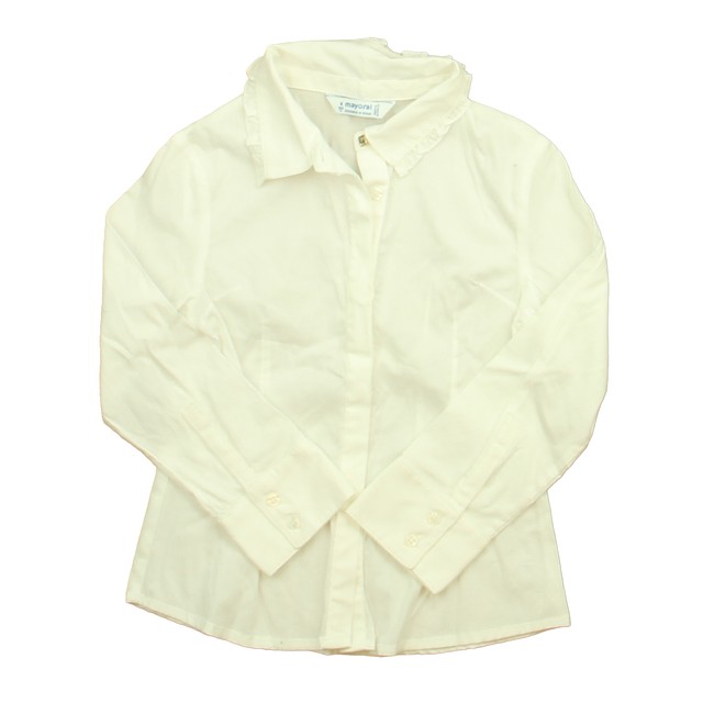 Mayoral White Blouse 4T 