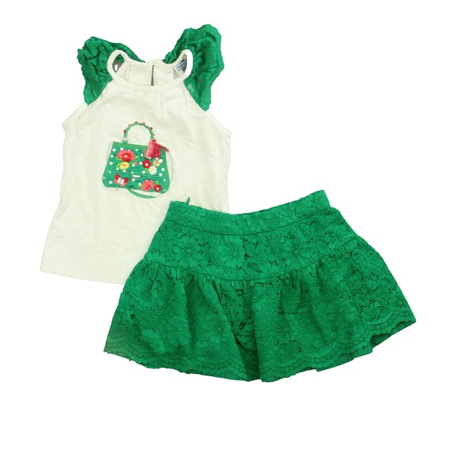 Mayoral 2-pieces White | Green Apparel Sets 4T 