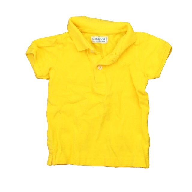 Mayoral Yellow Polo Shirt 9 Months 