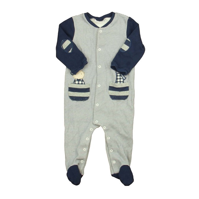 Mayoral Blue | White | Gray Long Sleeve Outfit Newborn 