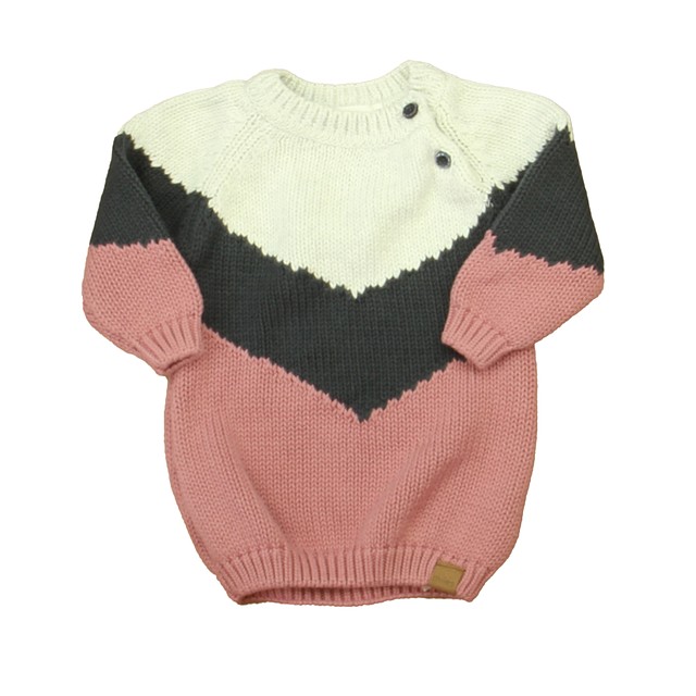 Miles Pink | Gray Sweater 3-6 Months 