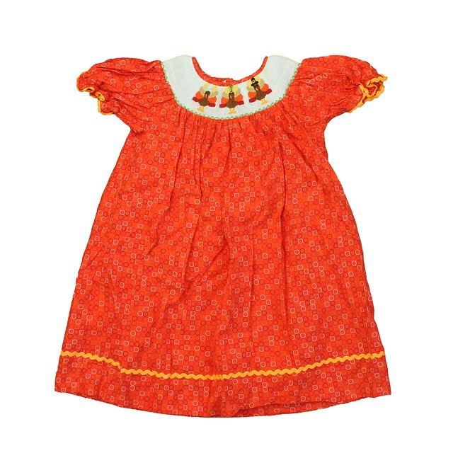 Mom & Me Orange | Turkey Dress 12 Months 