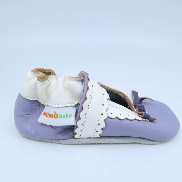 Momo Baby Purple | White Shoes 6-12 Months 