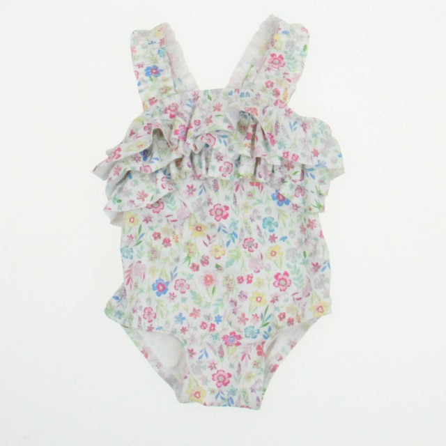 Monsoon Pink | Floral 1-piece Swimsuit 0-3 Months 