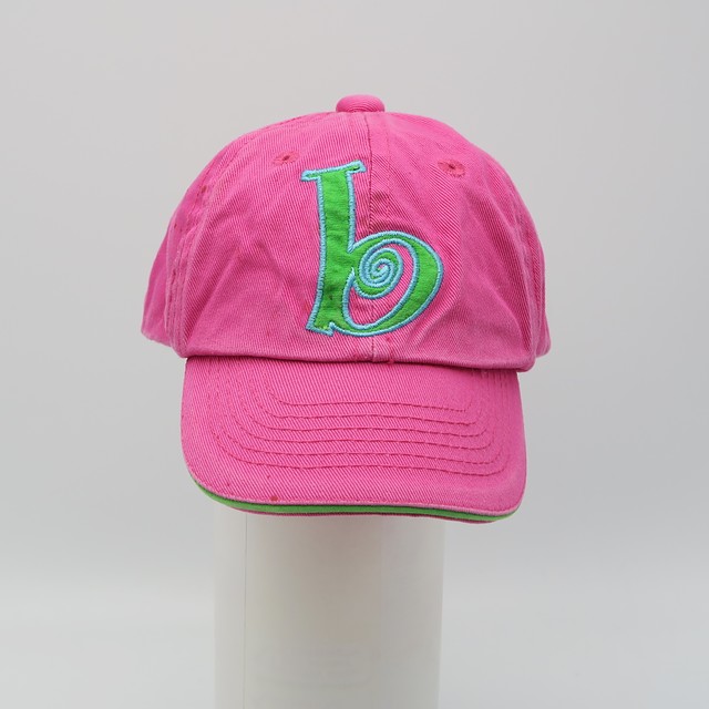 Mudpie "P" Pink Hat 0-12 Months 