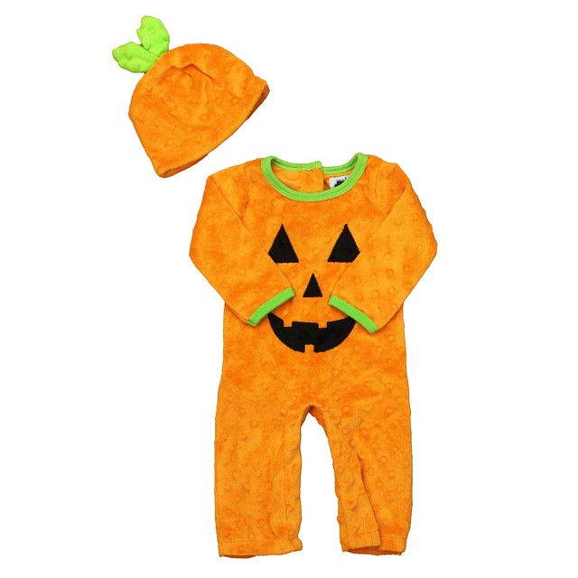 Mudpie 2-pieces Orange | Pumpkin Costume 0-6 Months 