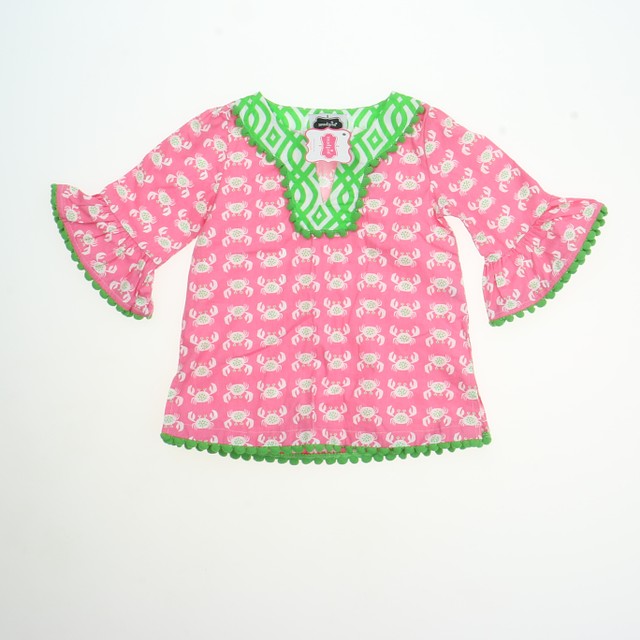 Mudpie Pink | Green Cover-up 9-12 Months 
