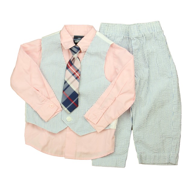 Nautica 3-pieces Pink | Blue Special Occasion Outfit 18 Months 