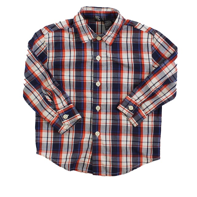Nautica Red | Blue | White Button Down Long Sleeve 2T 