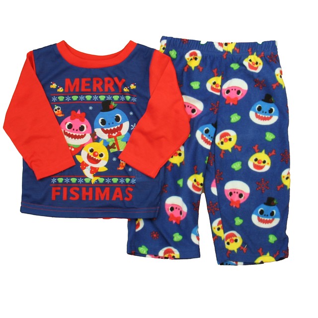 Nickelodeon 2-pieces Red | Blue Pink Fong 2-piece Pajamas 18 Months 
