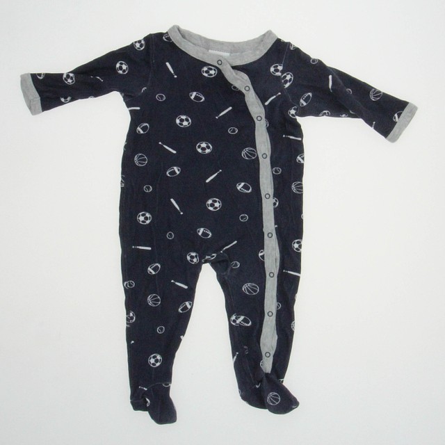 Nordstrom Blue 1-piece Non-footed Pajamas 3 Months 