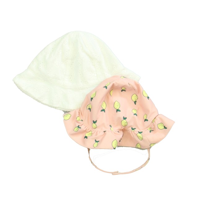 Nordstrom | Unknown Baby Set of 2 White | Pink Lemons Hat 3-9 Months 