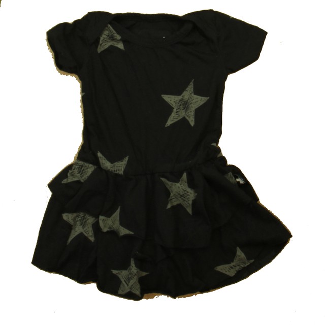 NuNuNu Black Stars Dress 6-9 Months 