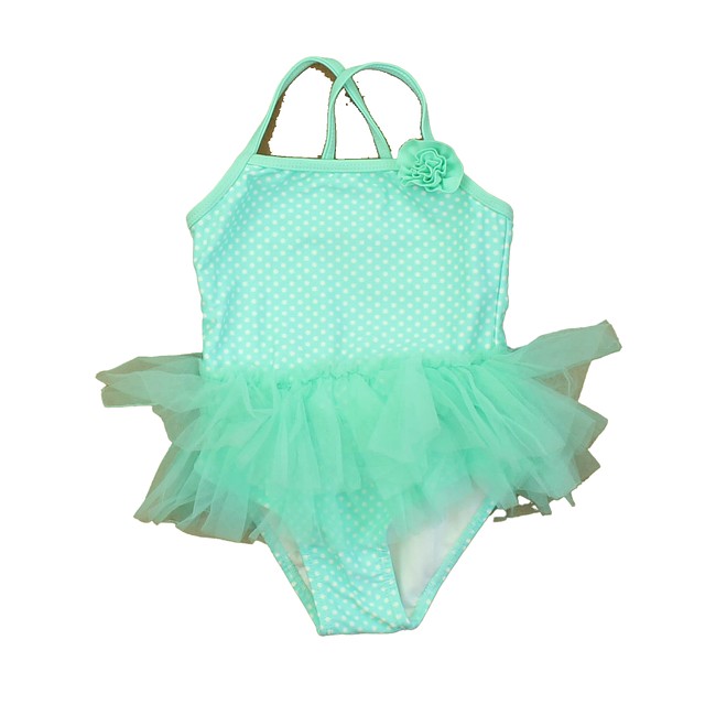 OP Green | Polka Dots 1-piece Swimsuit 18 Months 
