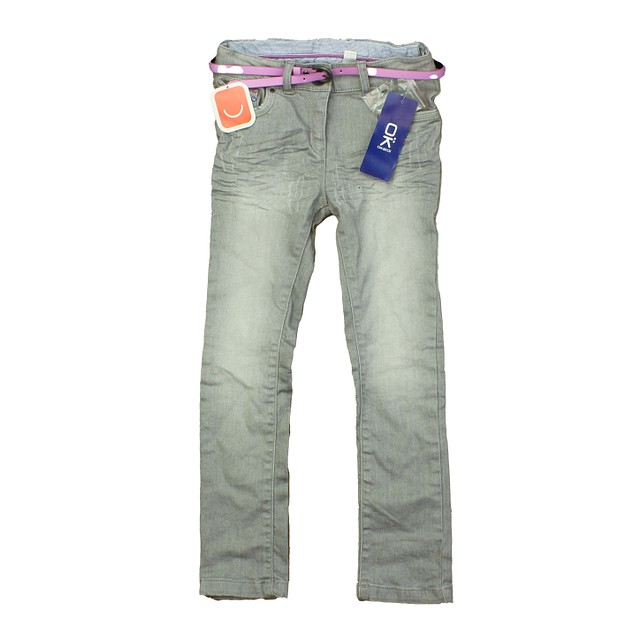 Okaidi 2-pieces Grey | Purple Jeans 7 Years 