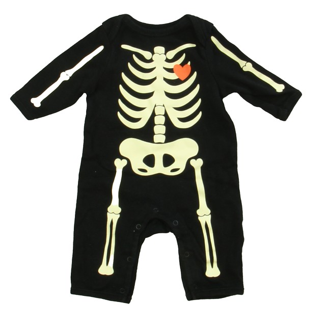 Old Navy Black Skeleton Long Sleeve Outfit 0-3 Months 