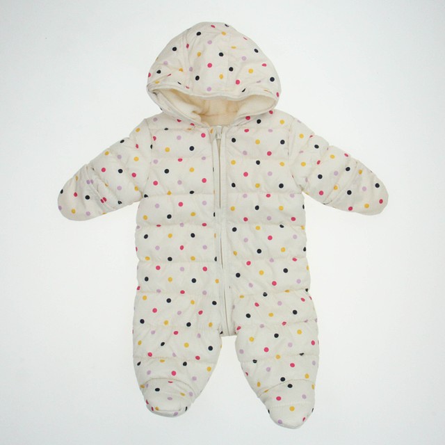 Old Navy White | Polka Dots Bunting 0-3 Months 
