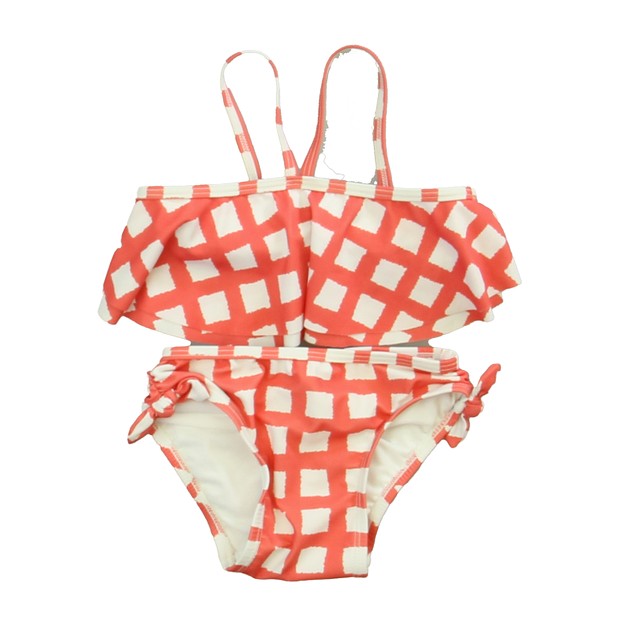 Old Navy 2-pieces Pink | White 2-piece Swimsuit 18-2 Months 