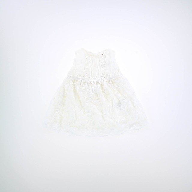 Osh Kosh 2-pieces White | Lace Dress 0-3 Months 