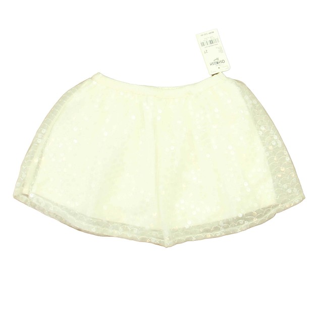 Osh Kosh Ivory Sequins Skirt 2T 