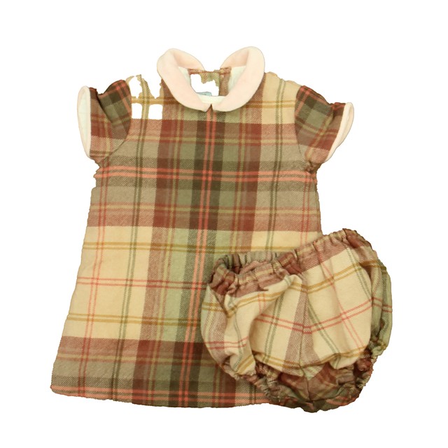Papo d'Anjo 2-pieces Brown | Pink Dress 3 Months 