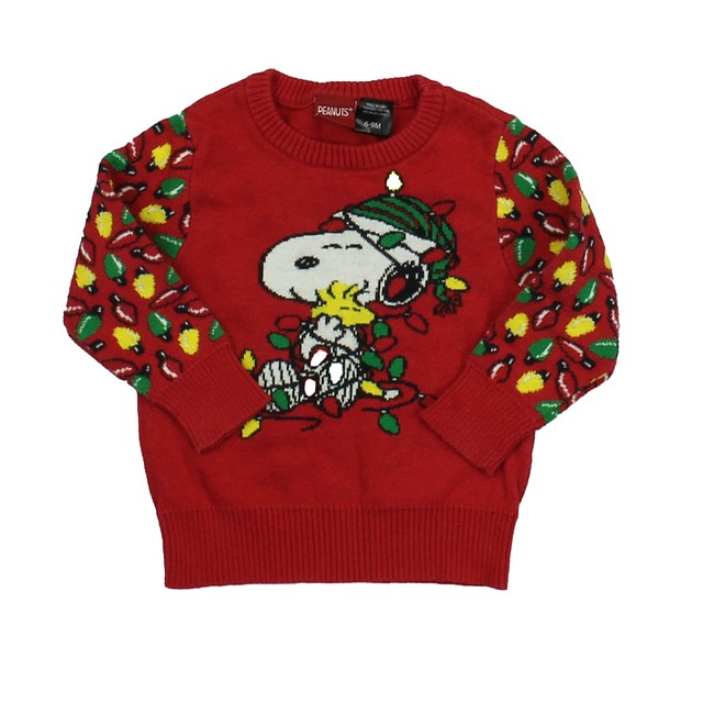 Peanuts Red | Snoopy Sweater 6-9 Months 