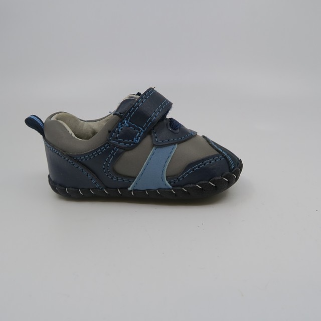 Pediped Gray | Blue Booties 0 - 6 months 