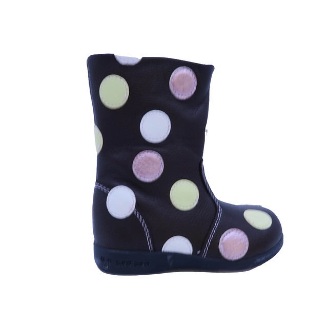Pediped Brown | Polka Dots Boots 6-6.5 Toddler 
