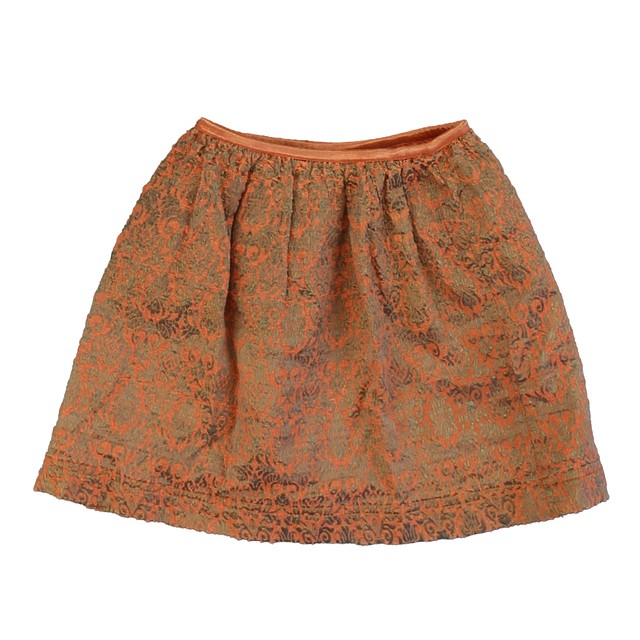 Peek Orange | Gold Skirt 6-7 Years 