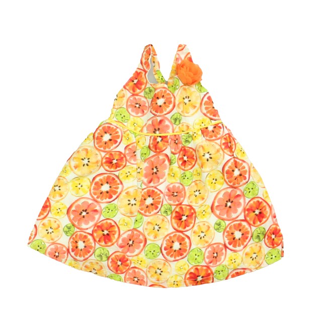 Penelope Mack Orange | Yellow | Green Dress 18 Months 