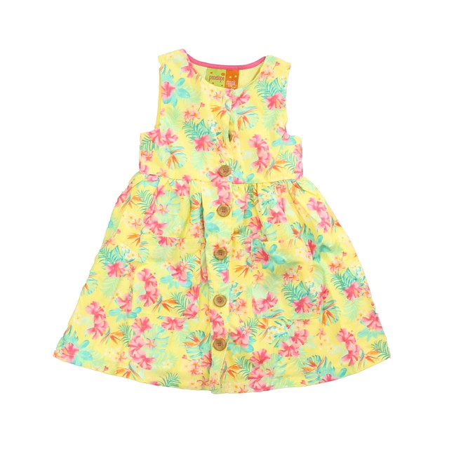 Penelope Mack Yellow | Pink Floral Dress 2T 