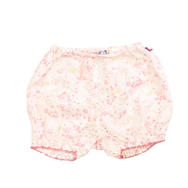 Petit Bateau White | Pink Shorts 24 Months 