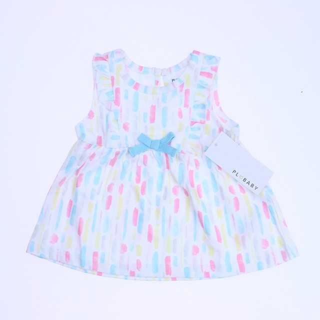 Petit Lem White | Pink | Blue Dress 3 Months 