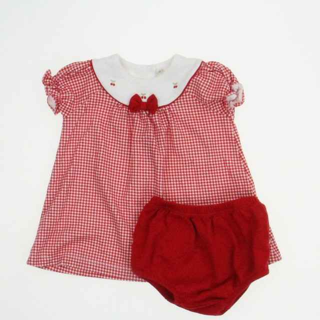 Petite Fourini 2-pieces Red | White Dress 12 Months (M) 