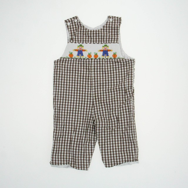 Petite Palace Brown | Gingham Romper 12 Months 