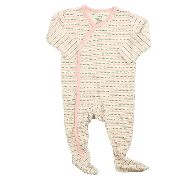 Petunia Pickle Bottoms Pink | Gray | White Long Sleeve Outfit 3-6 Months 