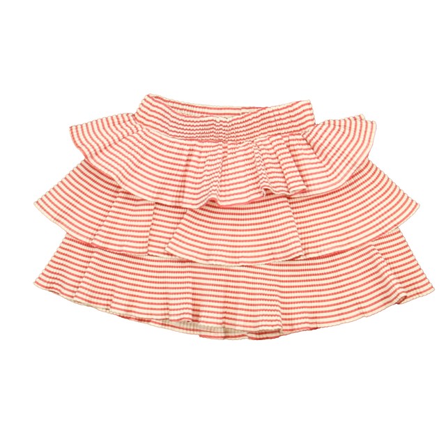 Pink Fong Pink | White Stripe Skirt 2T 