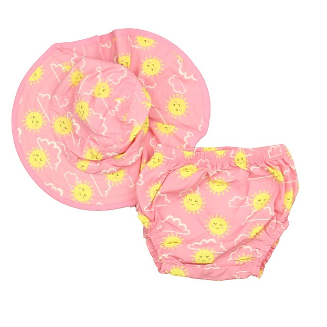 Pottery Barn Kids 2-pieces Pink | Yellow Swimwear 6-12 Months 