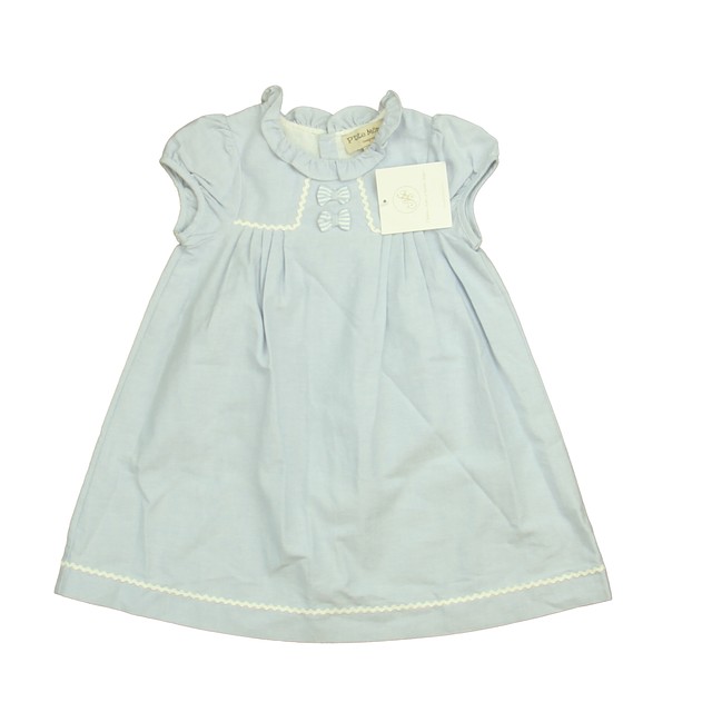 P'tite Mom Blue | White Dress 24 Months 