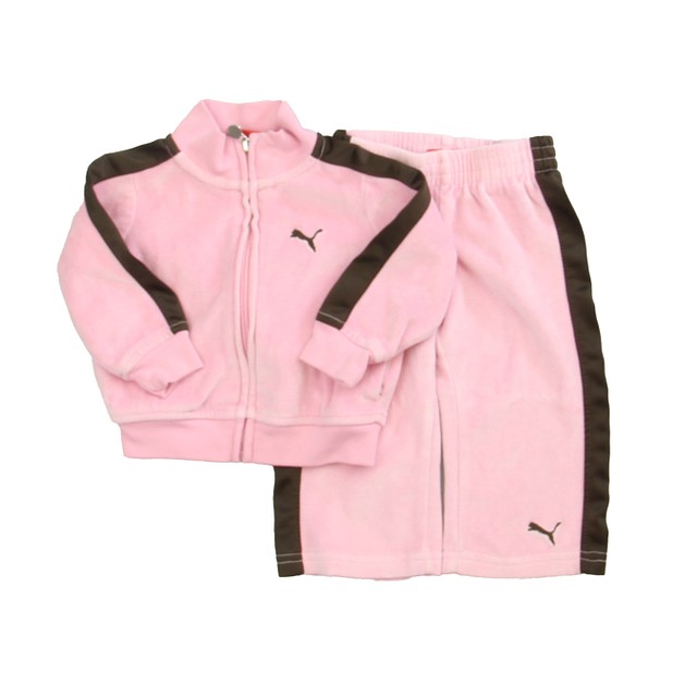 Puma 2-pieces Pink | Brown Track Suit 12 Months 