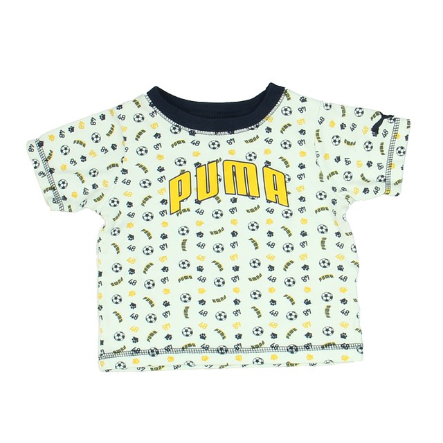 Puma White | Yellow | Blue T-Shirt 12 Months 
