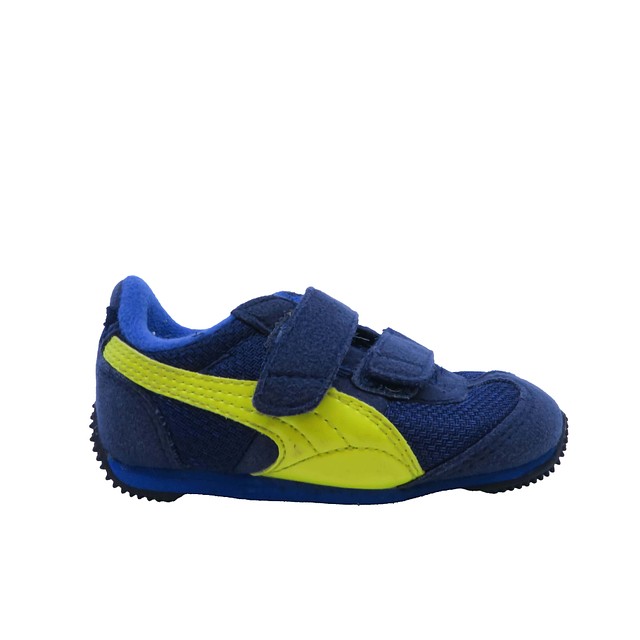 Puma Navy | Yellow Sneakers 5 Toddler 