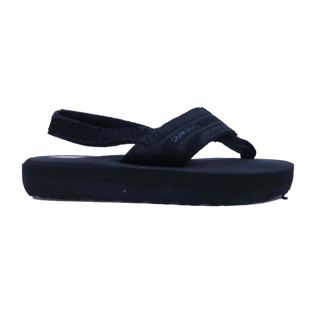 Quicksilver Black Flip Flops 0-12 Months 