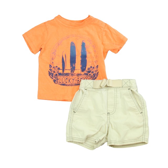 Ralph Lauren | Lucky Brand 2-pieces Orange | Tan Apparel Sets 6-12 Months 