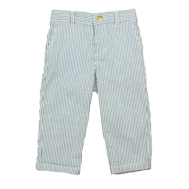 Ralph Lauren Blue | White Pants 12 Months 