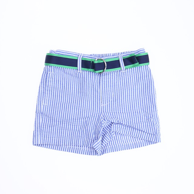 Ralph Lauren Blue | White Seersucker Shorts 3 Months 