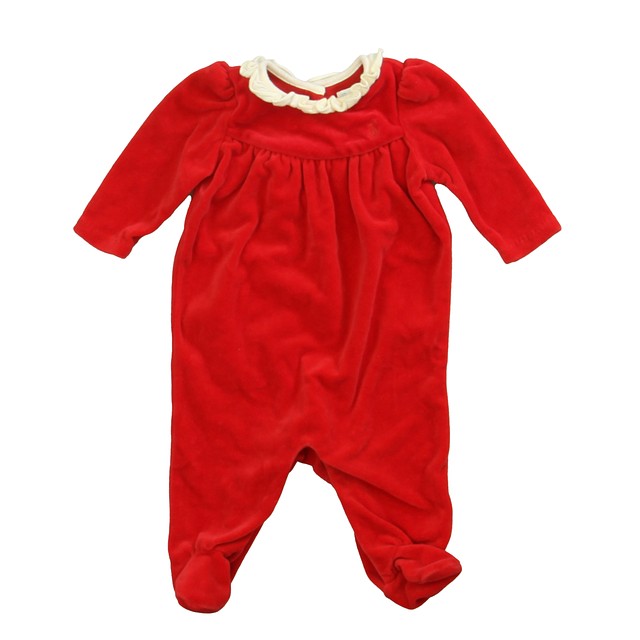 Ralph Lauren Red | Ivory Long Sleeve Outfit 3 Months 