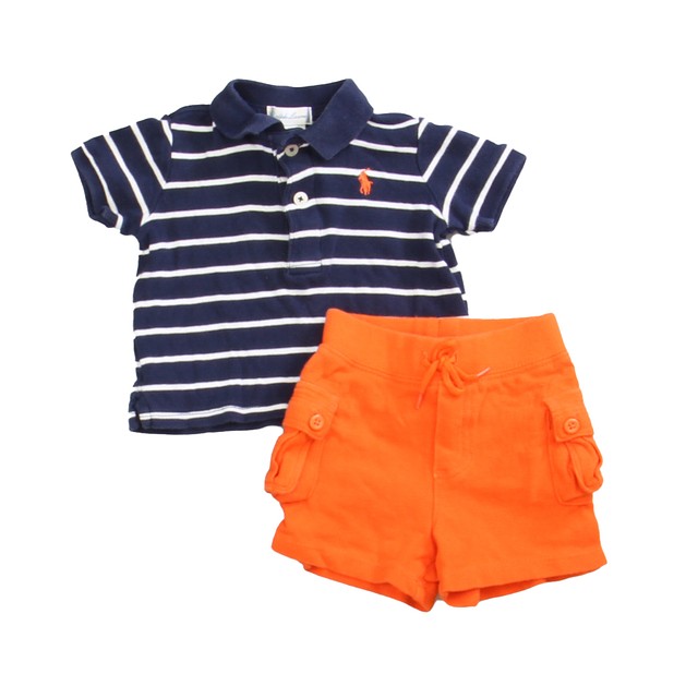 Ralph Lauren 2-pieces Navy | Orange Apparel Sets 3 Months 