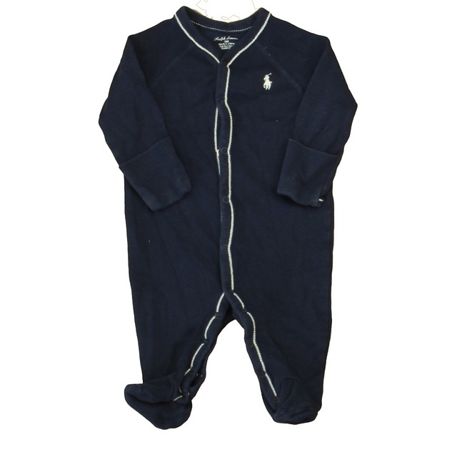 Ralph Laurern Navy | White Long Sleeve Outfit 6 Months 