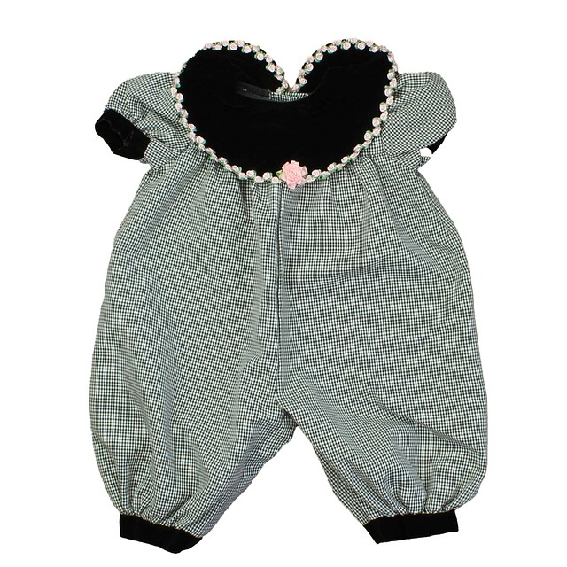 Rare Cottage Black | White | Checks Special Occassion Outfit 6-9 Months 